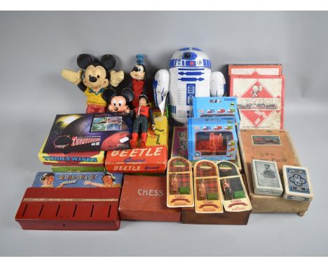 A Collection of Vintage and Modern Toys, Games and Puzzles, Thomas The Tank Locos, GWR Jigsaw Puzzle, Captain Scarlet Figure 