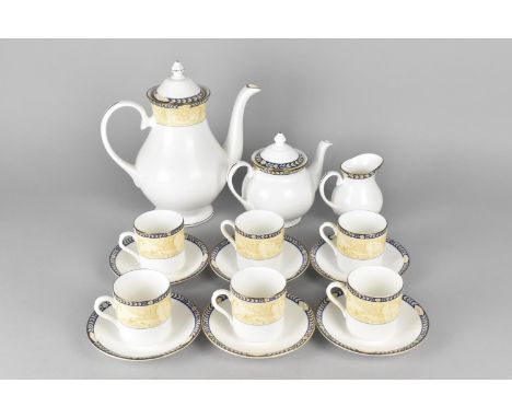 A Duchess Amadeus Coffee Set to Comprise Six Coffee Cans, Six Saucers, Coffee Pot, Bachelor's Teapot and a Milk Jug 