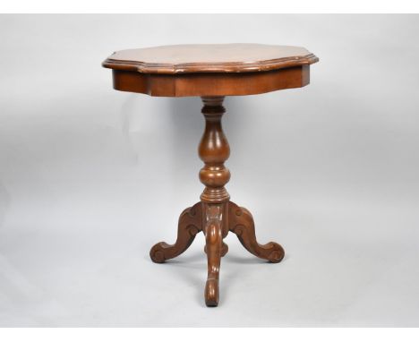 A Mid 20th Century Inlaid Italian Tripod Table 