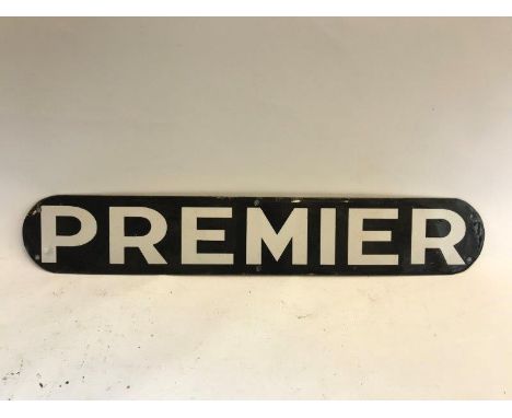 A Premier oblong enamel brand plaque, 24 x 24". 
