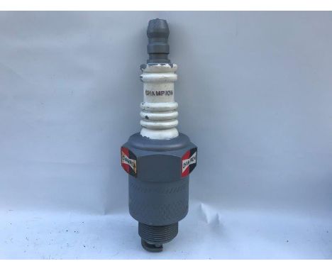 A Champion Spark Plug plastic display model, approx. 22" high. 