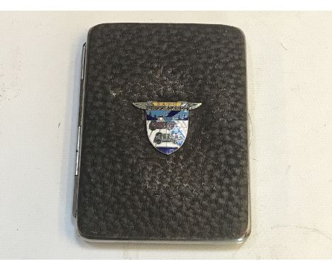 B.A.R.C. Brooklands: a brown leather purse, by repute from a member of the Brooklands Automobile Racing Club, 1930s.