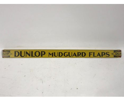 A Dunlop Mudguard Flaps shelf strip, in good condition.