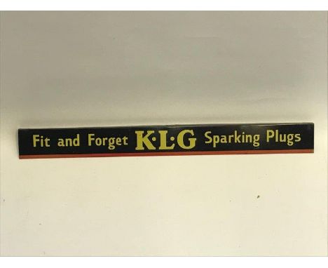 A KLG Sparking Plugs 'Fit and Forget' shelf strip. 