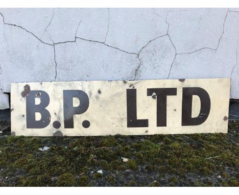 A BP Limited partial enamel sign, 42 3/4 x 10 3/4". 