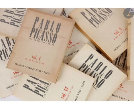 [PICASSO (Pablo)] ZERVOS (Christian). Pablo Picasso par Christian Zervos. Paris : Editions « Cahiers d Art », [1942]-1978. 28