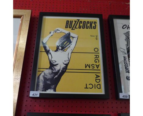 A framed and glazed art print 'The Buzzcocks' 30 x 40cm