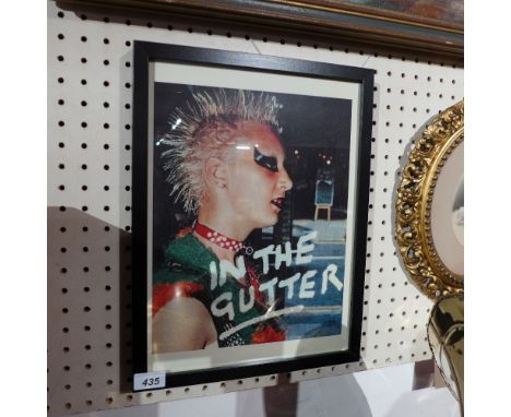 A framed and glazed art print 'In the Gutter' 30 x 40cm