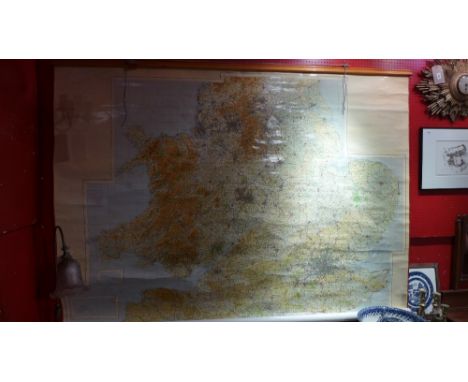 A 1964 Ordnance Survey Map from The Map Room at The London School of Economics, depicting England and Wales