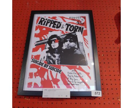 A glazed and framed art print 'Ripped and Torn magazine' 30 x 40cm