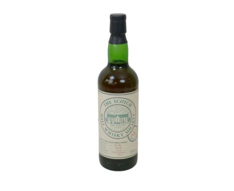 One bottle of Scotch Malt Whisky Society 12 year old Macallan whisky, society cask No. 24.57, Date distilled December 1988, d