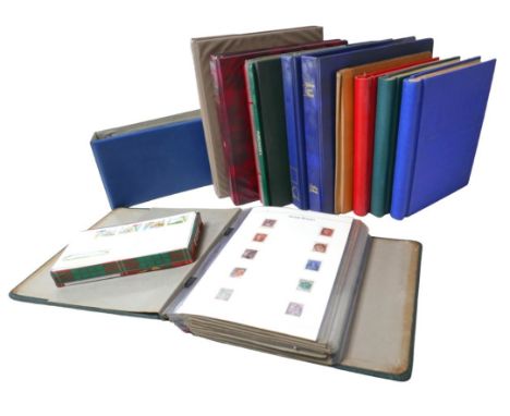 A collection of British, Commonwealth and international stamps, including a collection of 20th century Oman &amp; Muscat stam