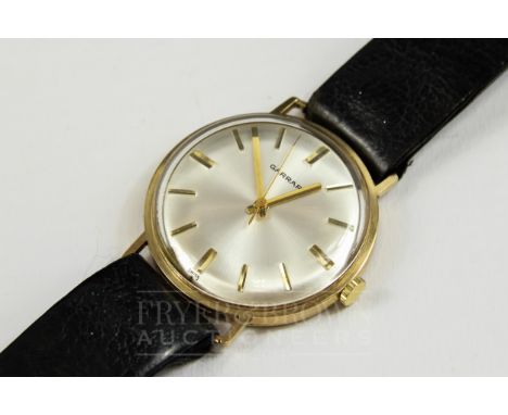 A vintage Garrard &amp; Co. gold presentation wristwatch, presented by EMI to W.H. Rouse, 1973