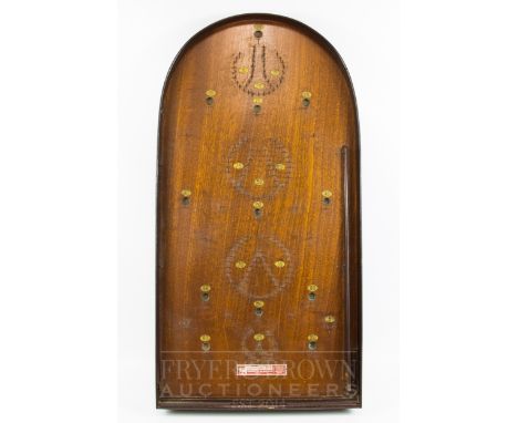 A Corinthian 21T bagatelle board, with turntable