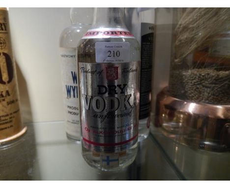 Collection of vintage Vodka, Polish, Finnish