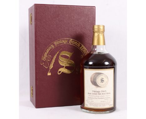 ROSEBANK 1965 28 year old Lowland single malt scotch whisky distilled 16.6.1965 bottled November 1993 from cask 2498 by Signa