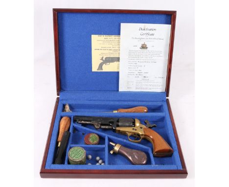 Italian .36 calibre navy model percussion revolver with deactivation certificate.