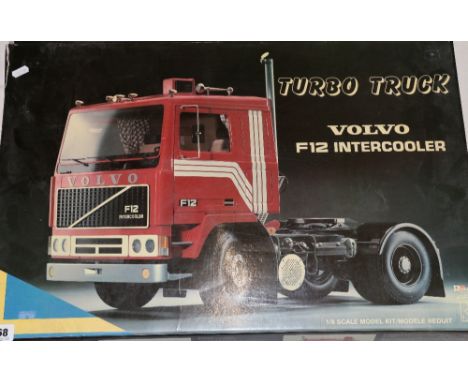 Rivarossi 1:18 scale turbo truck Volvo F12 Intercoder model kit, boxed   CONDITION REPORT:  Most appear to still be on their 