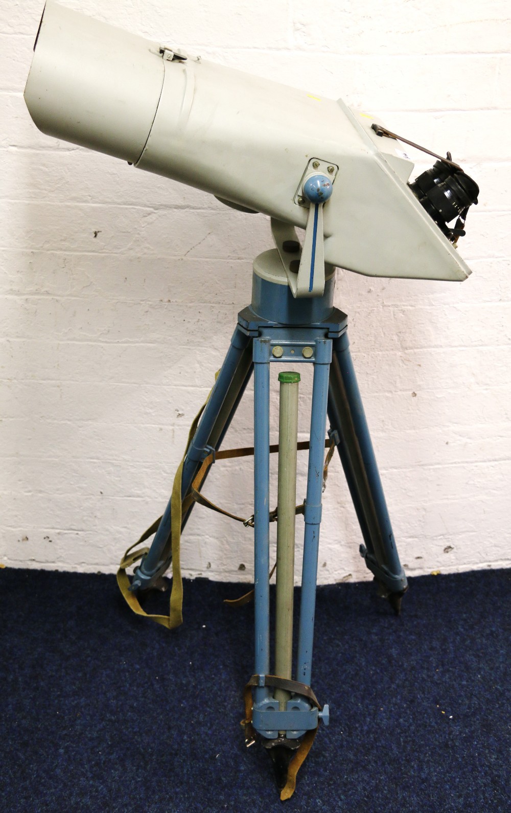 Pair of Russian naval ship's deck binoculars 53T 452 no 045 on tripod