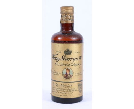 KING GEORGE IV gold label blended old scotch whisky by the Distillers Agency Limited of Edinburgh no abv or vol stated.
