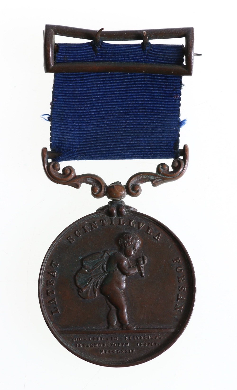 Royal Humane Society bronze life saving medal, small successful type