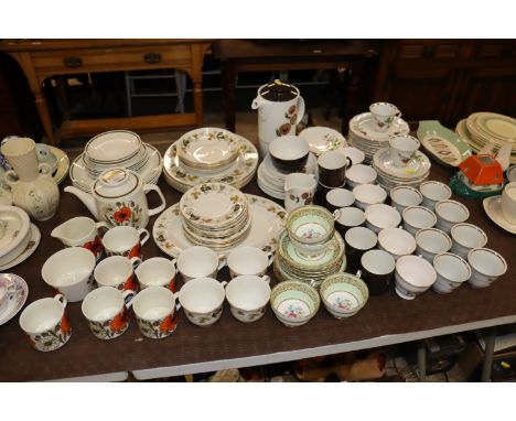 A J&G Meakin Studio ware part tea set; a Royal Doulton "Larchmont" part dinner set; various other tea ware etc. 