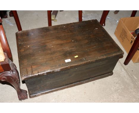 An antique pine trunk