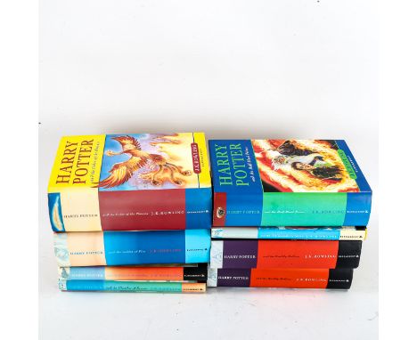 8 Harry Potter hardback books, including 4 first editions