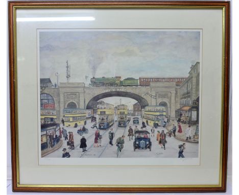 A Framed Limited Edition Terry Gorman Railway Print No.441 of 500. Signed. 