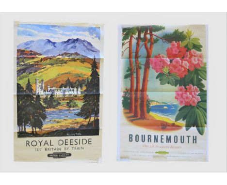 Two original late 1940s/early 1950s British Railways Tourist Posters: 'Royal Deeside', printed by Jordison &amp; Co. Ltd of L