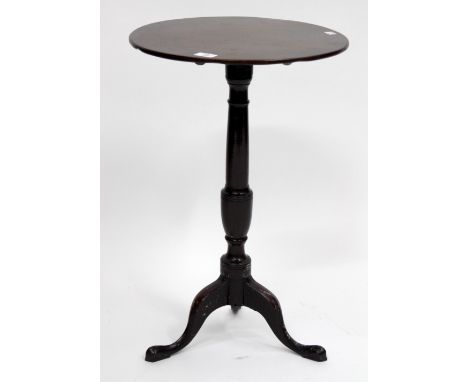 A GEORGIAN MAHOGANY TRIPOD OR WINE TABLE, 64cm high