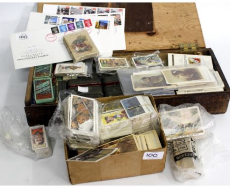 A SELECTION OF FIRST DAY COVERS, BROOKE BOND TEA CARDS, CIGARETTE CARDS etc