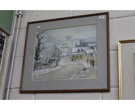 R* ZANCIEDE 'La Reine a Gentilly, Baulieue de Paris, signed watercolour