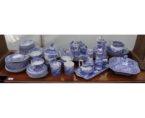 A LARGE SELECTION OF 20TH AND 21ST CENTURY ITALIAN COPELAND SPODE including meat platters, dinner plates, sauce boats, salt a