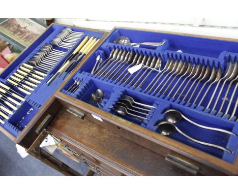 A CANTEEN OF HARRISON BROTHERS AND HOWSON SILVER PLATED CUTLERY, approximately 100 pieces