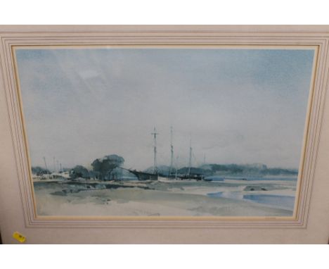 TWO FRAMED AND GLAZED PRINTS, ONE ALAN INGHAM PRINT OF A FARM YARD SCENE, ONE A LIMITED EDITION RUSSEL FLINT PRINT, TOGETHER 