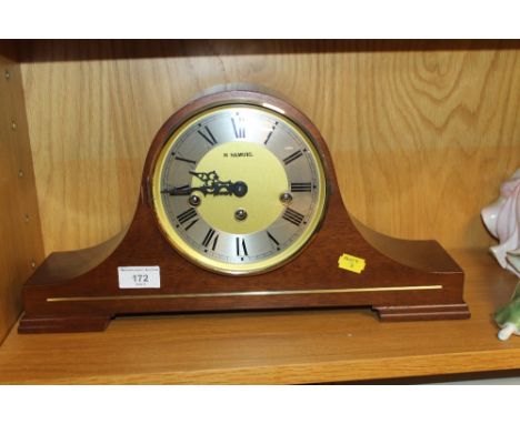 A GERMAN MADE WESTMINSTER MANTEL CLOCK 