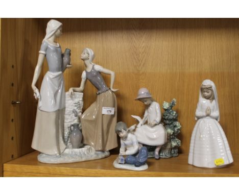 A LARGE NAO FIGURE GROUP A/F, TOGETHER WITH THREE OTHER NAO FIGURES