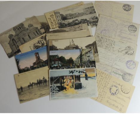 Thirty WWI German postcards, various subjects, all with Army Field Post Office marks (30)