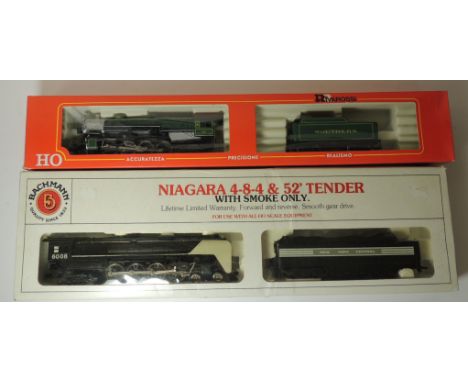 RIVAROSSI - 1230 Heavy Mikado 2-8-2 loco no.4501 with tender in original box together with Bachmann Niagara 4-8-4 loco and te
