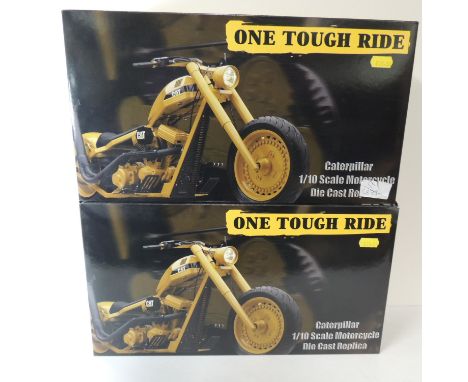 CAT - Caterpillar 1/10 scale Motorcycle, diecast replica, boxed (2) ++mint/boxed 