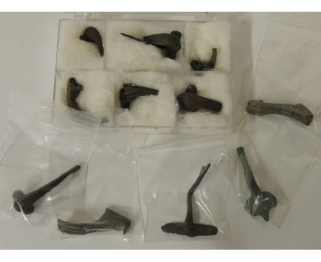 Roman Cloak Brooches - eleven examples of 1st - 4th Century Roman cloak brooches (11)