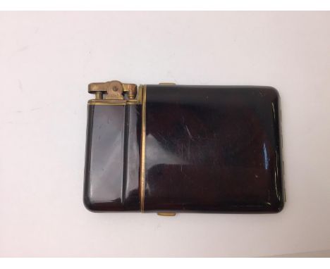 Retro Lido Cigarette Lighter and Case 