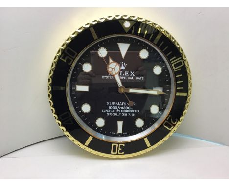 Rolex Dealer Display Clock to Replicate Oyster Perpetual Date Submariner 