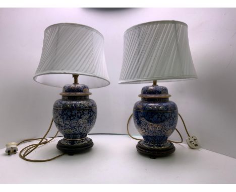 Pair of Decorative Ceramic Table Lamps - 1 A/F (see extra picture) 