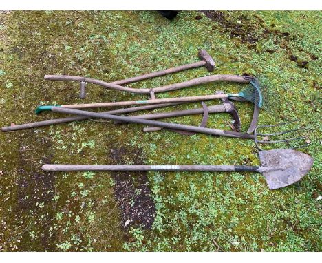 Garden Tools - Pick Axe, Bill Hook etc 