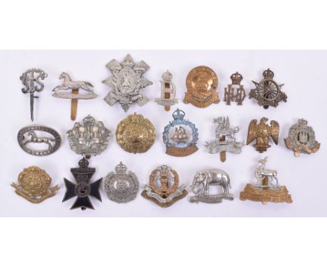 Selection of British Military Cap Badges, regiments include 10th Battalion County of London Regiment, 14th King’s Hussars, Th