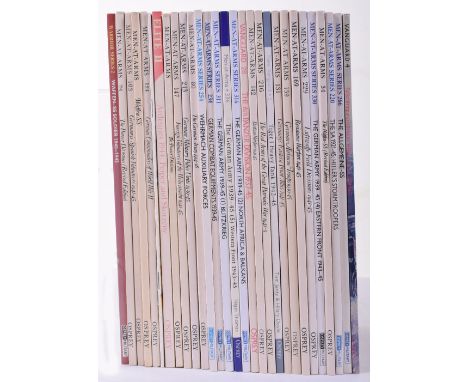 Quantity of Osprey Publishing Reference books, mostly of World War II German interest, some World War I interest, various tit