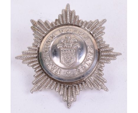 Rare Falmouth Docks Police Officers Cap Badge, fine example of an officers cap badge being constructed from the use of an off