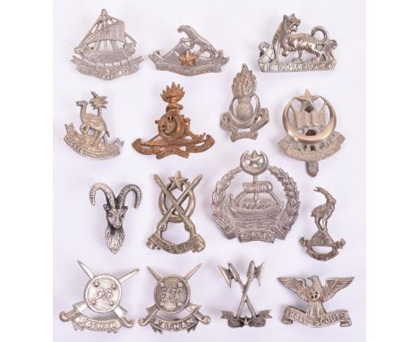 Selection of Pakistan Army Cap Badges, all being cast examples, including 2nd Punjab Regiment, Northern Scouts, Thall Scouts,